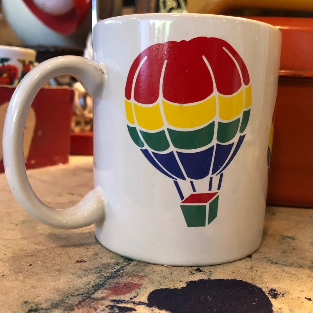 💛FTD rainbow hot air balloon mug 🌈